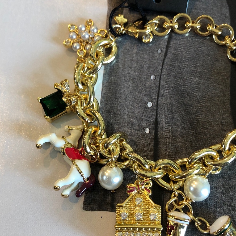 kate spade Gold-tone Multicharm Bracelet with Enamel Accents - Picture 5 of 12